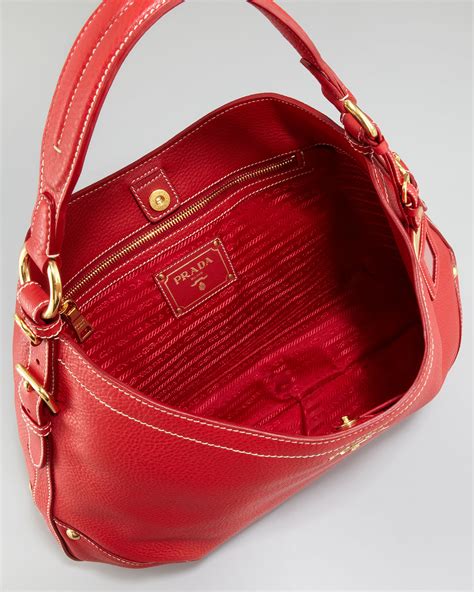 prada daino belt bag red|prada handbags.